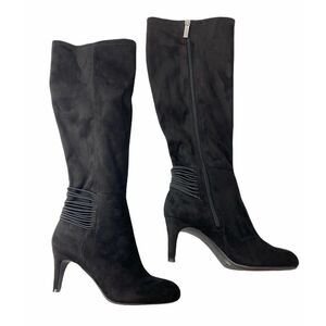 BCBGeneration Rozz Stretch Tall Boot With Cord Trim  Black Size 6.5M NWOT